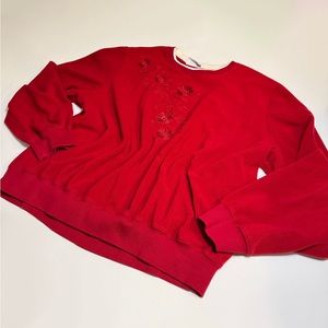 Alfred Dunner Embroidered flower Sweater